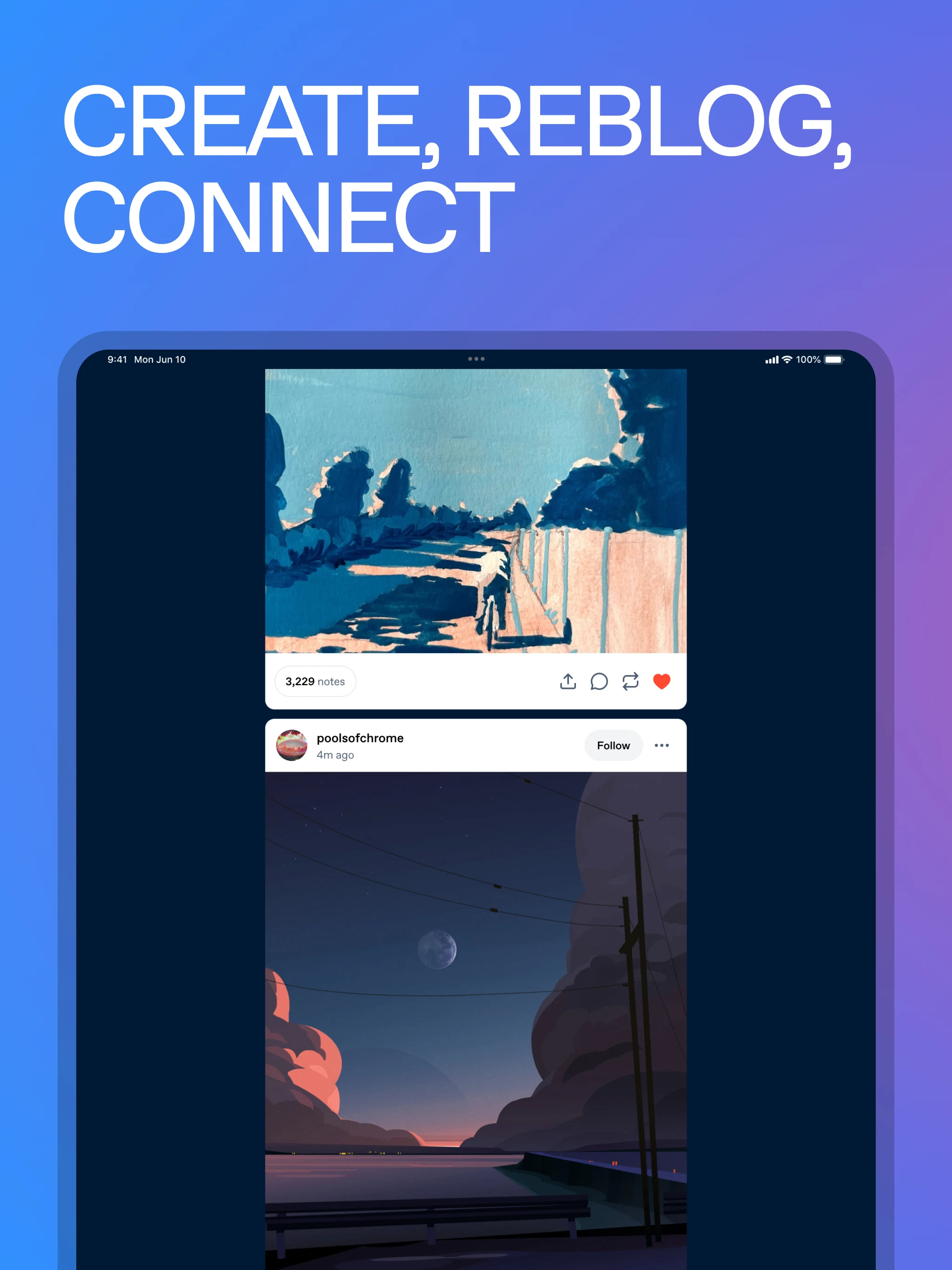 Tumblr: Social Media & Art screenshot